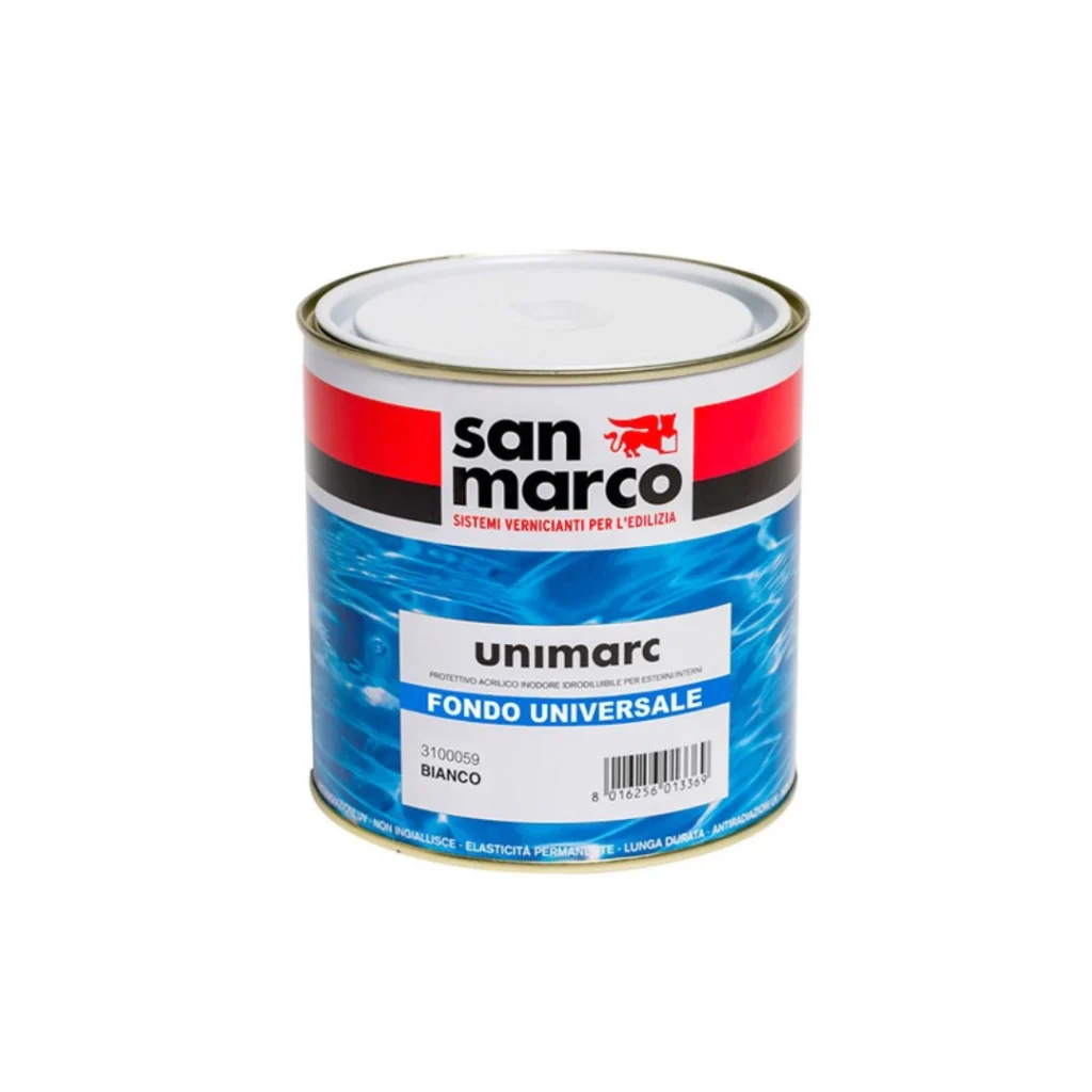 Fondo universale all’acqua UNIMARC per legno e multisuperficie, ideale per interni ed esterni