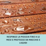 Protettivo per legno e ferro da esterno. Tornabello rinnova e protegge superfici esposte al sole e alle intemperie. Con filtri UV resistenti, finitura lucida e idrorepellente.