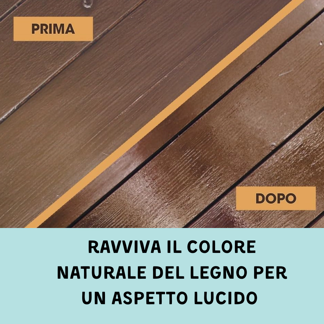 trattamento legno Protettivo per legno e ferro da esterno. Tornabello rinnova e protegge superfici esposte al sole e alle intemperie. Con filtri UV resistenti, finitura lucida e idrorepellente.