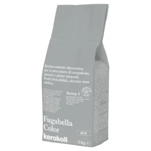 Stucco Kerakoll Fugabella Color kk6 3 kg – resina-cemento decorativa per fughe idrorepellente e antimuffa